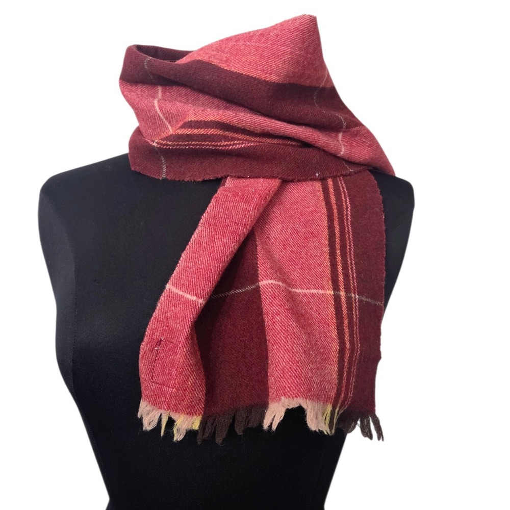 Vintage St. Andrews Scotland Neck Scarf New Wool New York Scarf Plaid Unisex‎